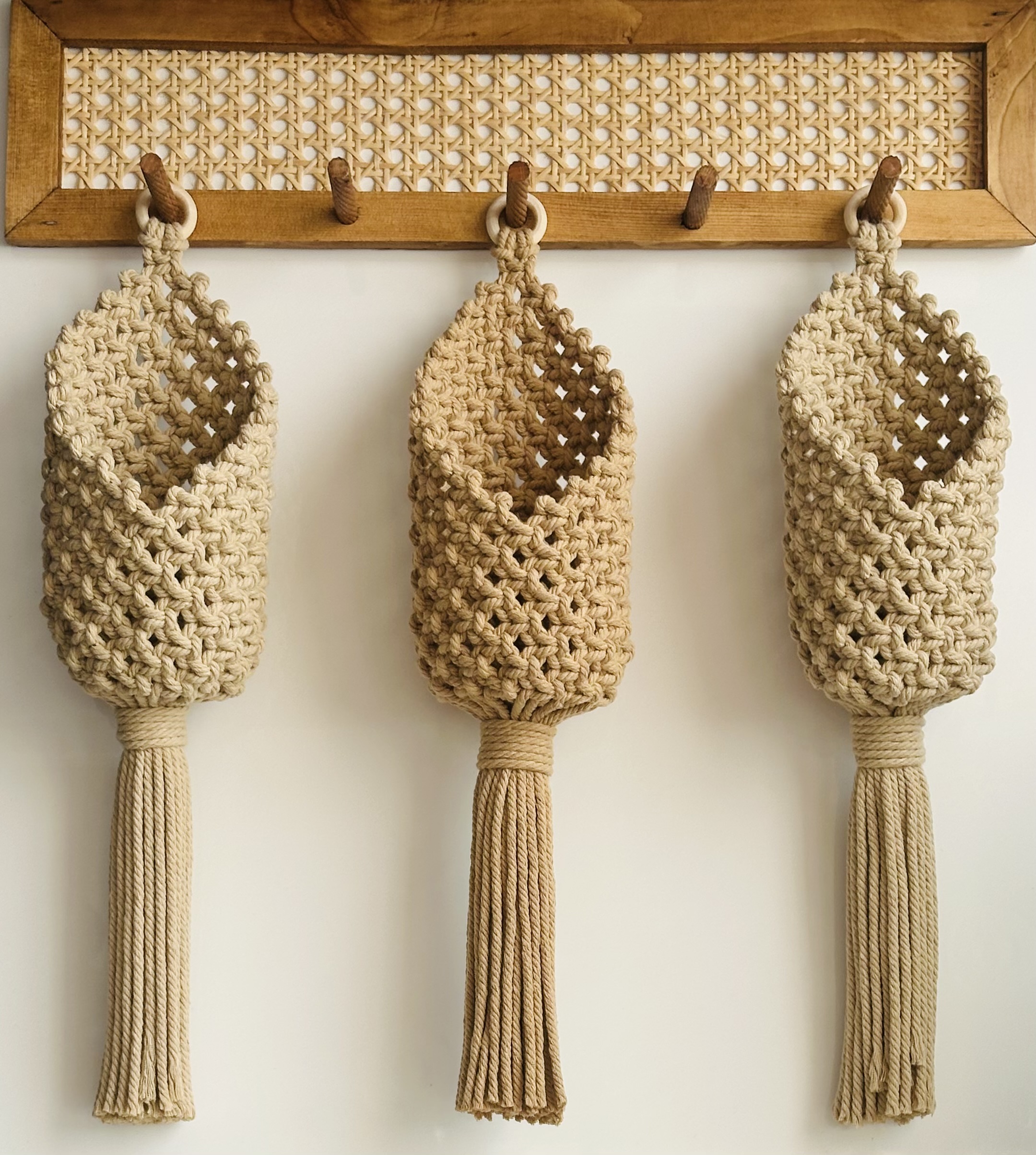 آویز گلدان مکرومه