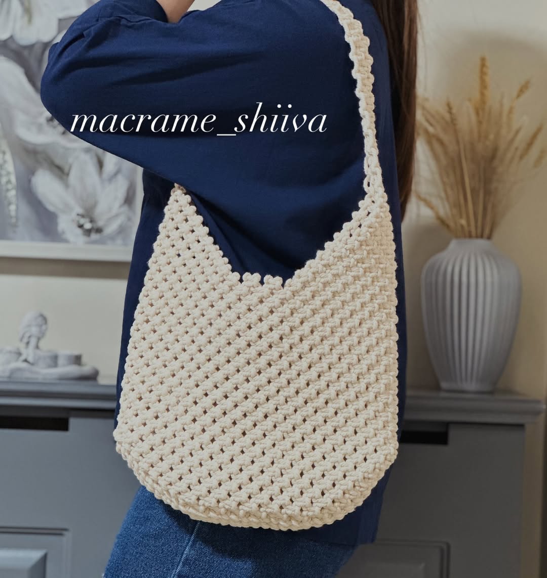 کیف مکرومه مدل توت بگ