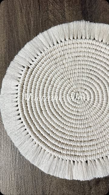 زیربشقابی مکرومه ۳۵ سانتی‌متر